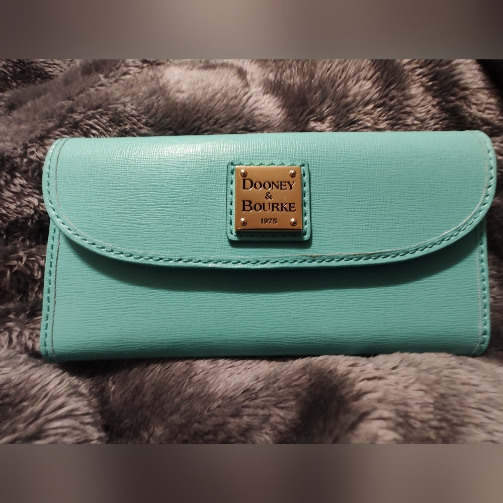 Dooney & Bourke Aqua Leather Wallet